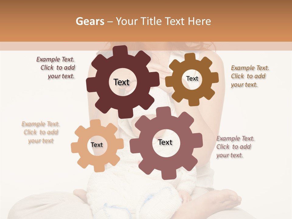 Adorable Mother Yoga PowerPoint Template