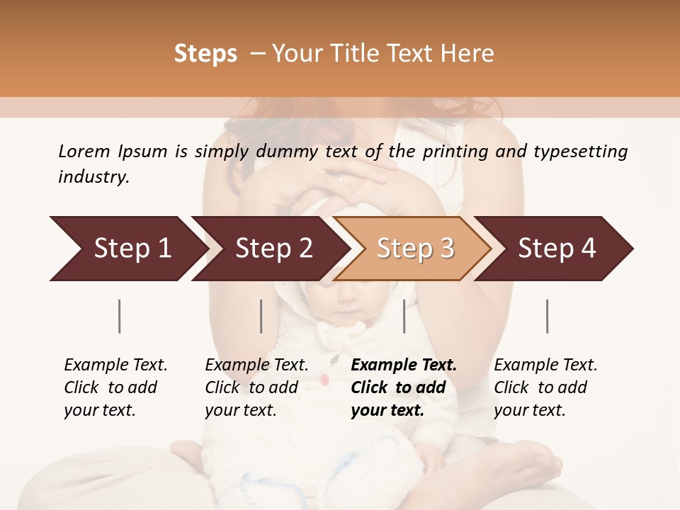 Adorable Mother Yoga PowerPoint Template