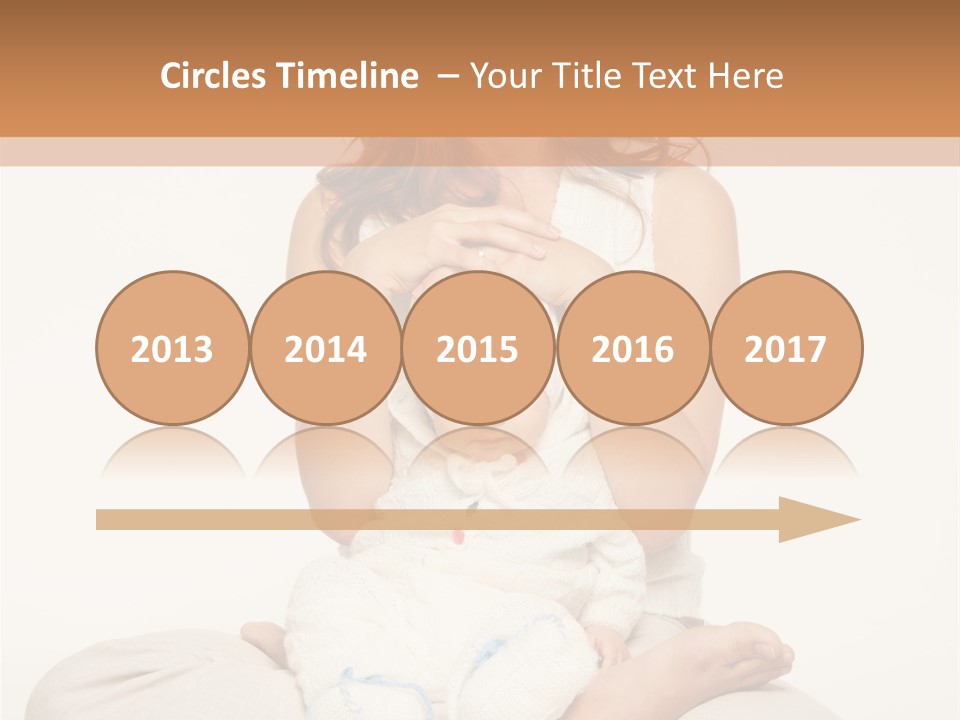 Adorable Mother Yoga PowerPoint Template