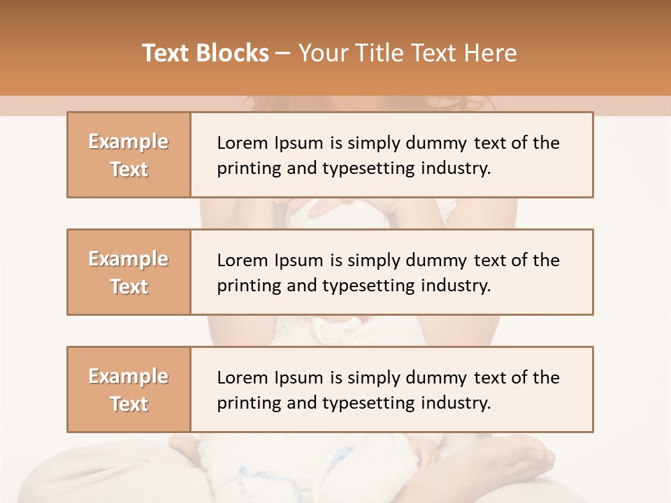 Adorable Mother Yoga PowerPoint Template