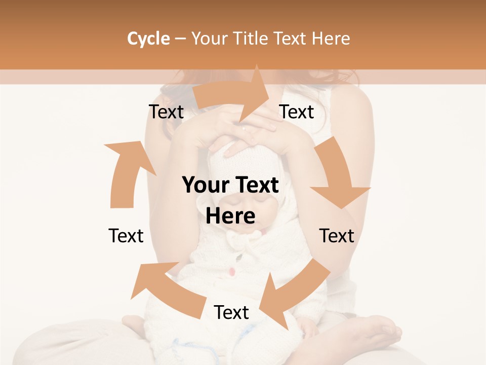 Adorable Mother Yoga PowerPoint Template
