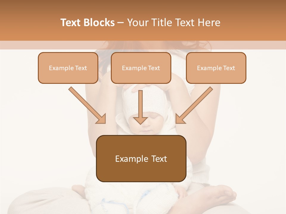 Adorable Mother Yoga PowerPoint Template