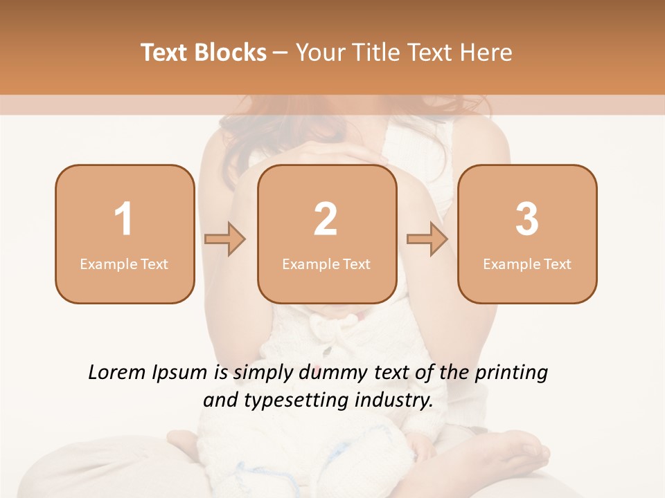 Adorable Mother Yoga PowerPoint Template