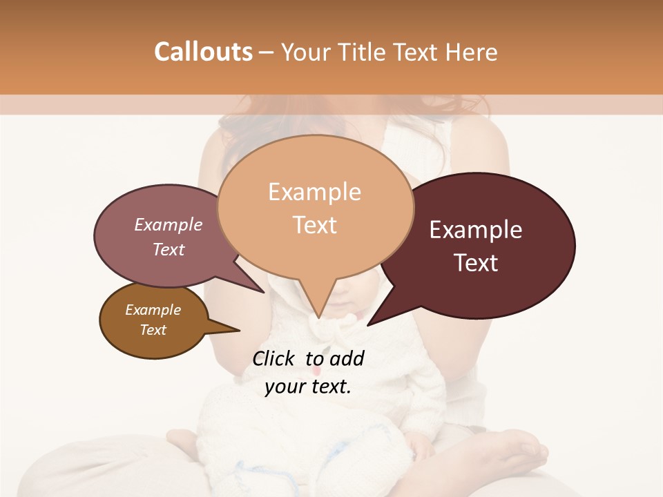 Adorable Mother Yoga PowerPoint Template