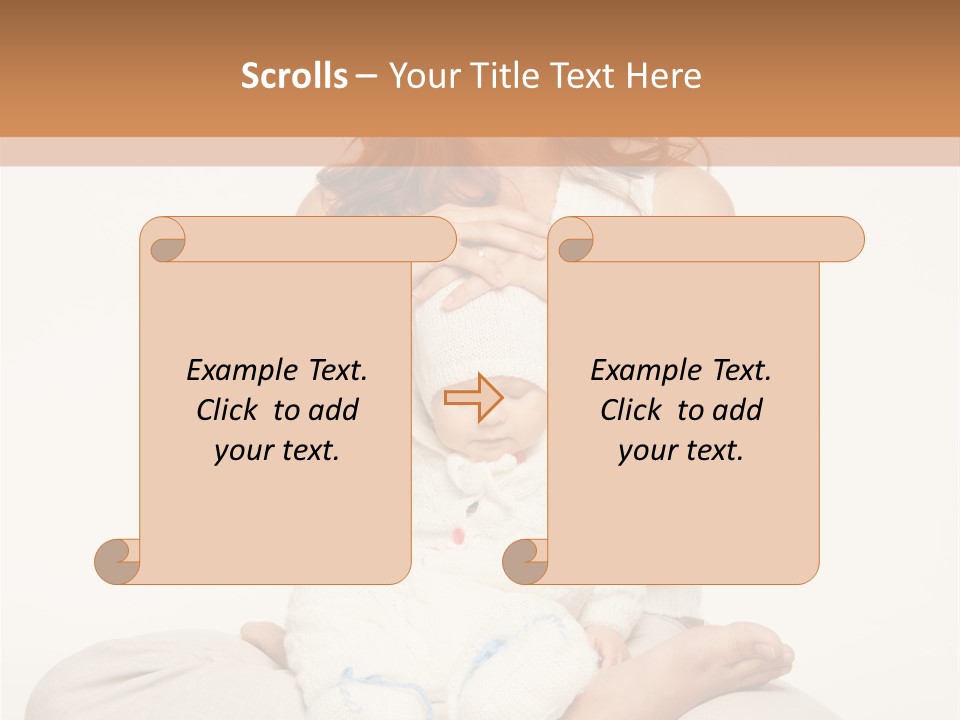 Adorable Mother Yoga PowerPoint Template