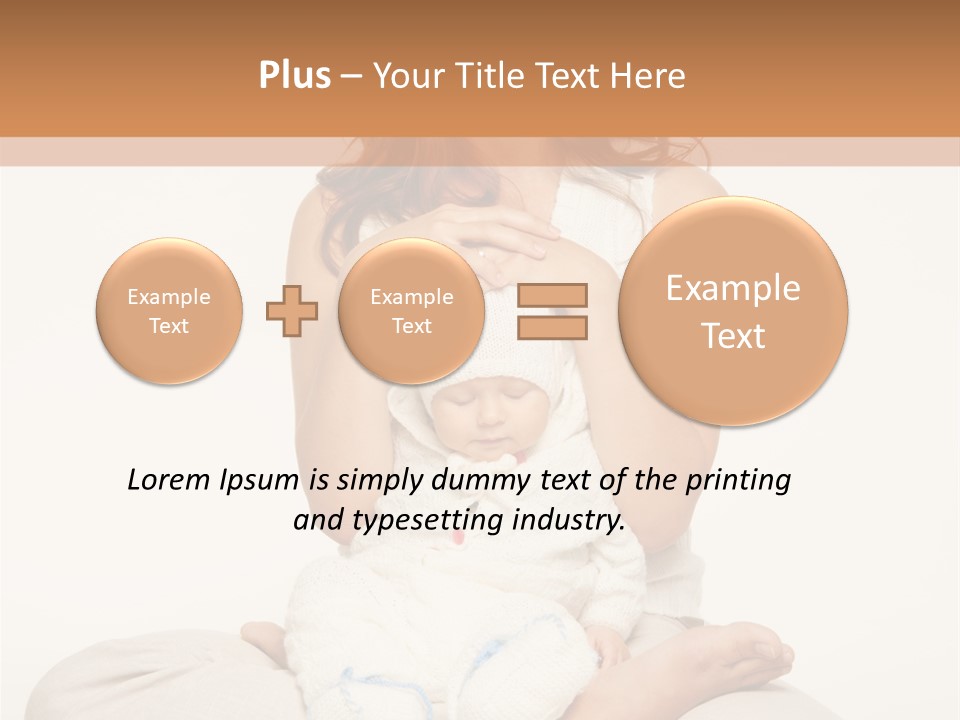 Adorable Mother Yoga PowerPoint Template