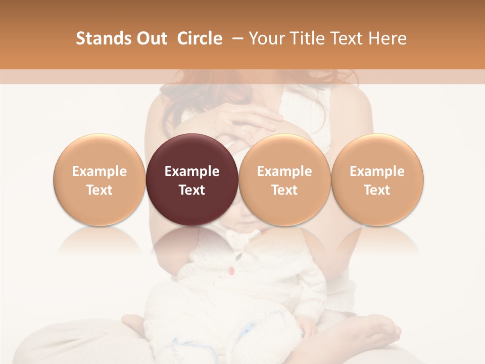 Adorable Mother Yoga PowerPoint Template