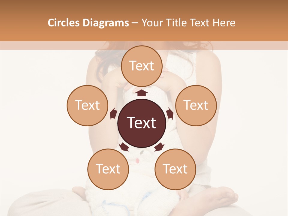 Adorable Mother Yoga PowerPoint Template