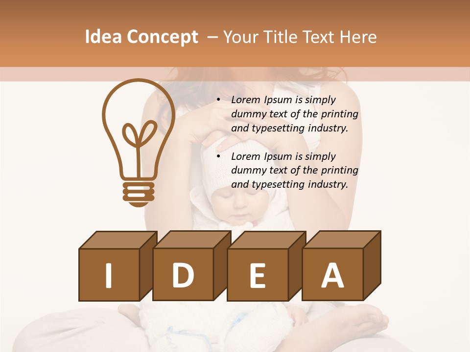 Adorable Mother Yoga PowerPoint Template