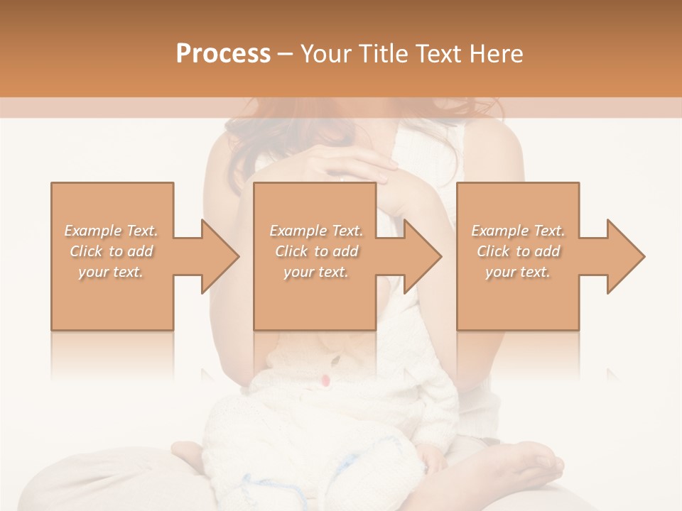 Adorable Mother Yoga PowerPoint Template