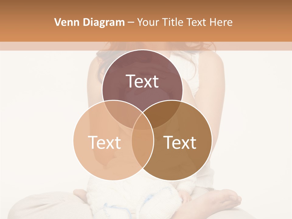 Adorable Mother Yoga PowerPoint Template