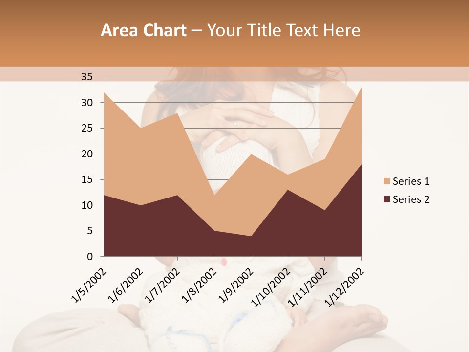 Adorable Mother Yoga PowerPoint Template