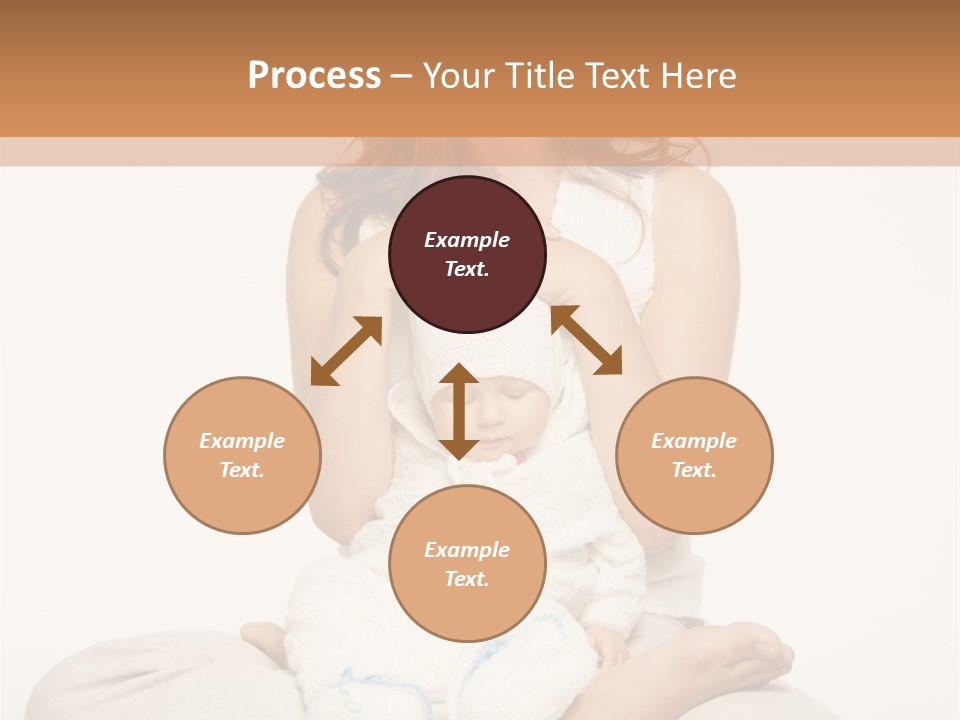 Adorable Mother Yoga PowerPoint Template