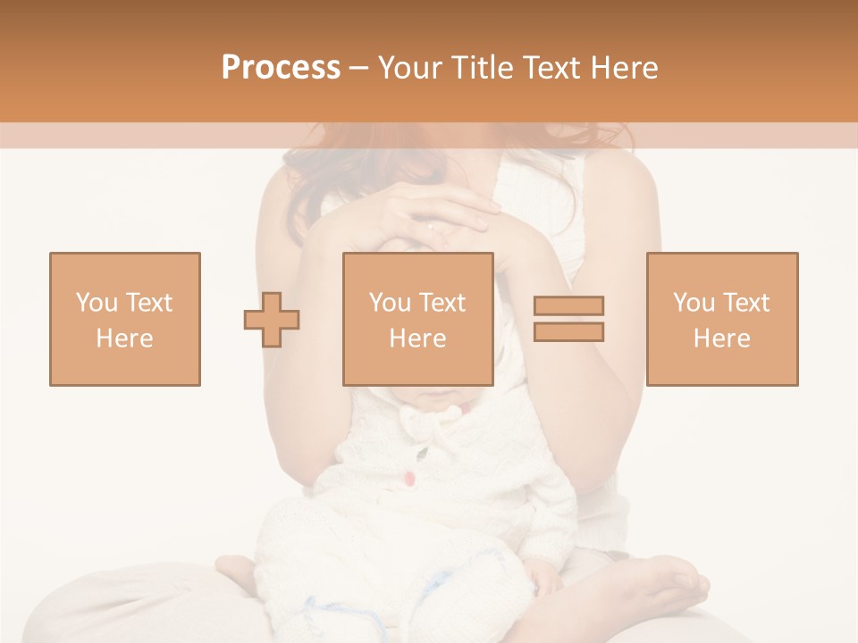 Adorable Mother Yoga PowerPoint Template
