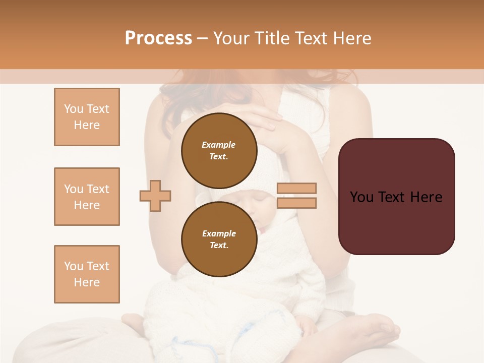 Adorable Mother Yoga PowerPoint Template