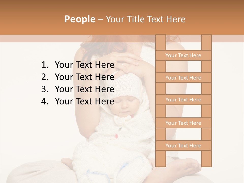Adorable Mother Yoga PowerPoint Template