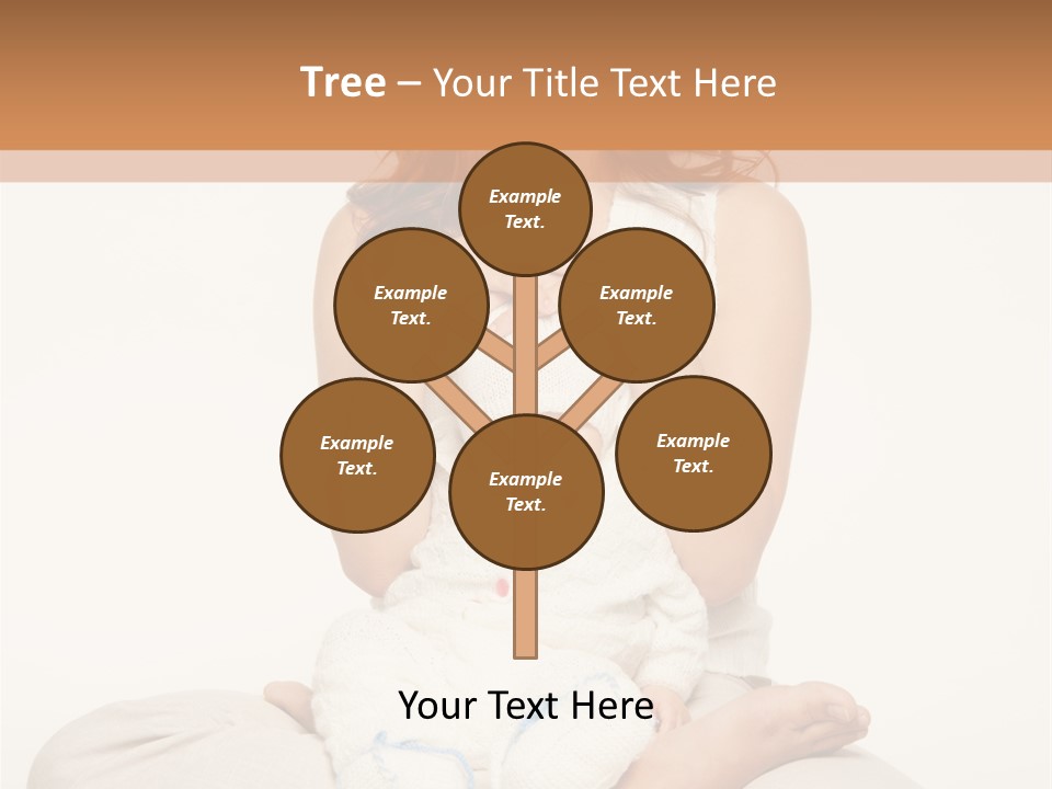 Adorable Mother Yoga PowerPoint Template