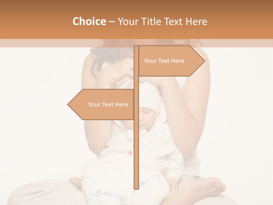 Adorable Mother Yoga PowerPoint Template