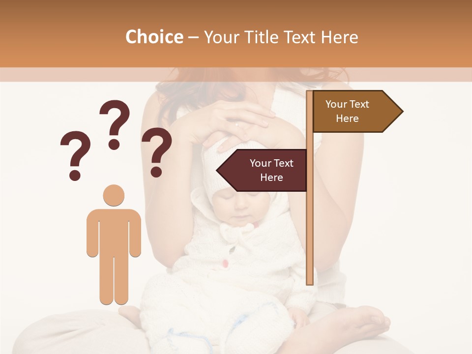 Adorable Mother Yoga PowerPoint Template