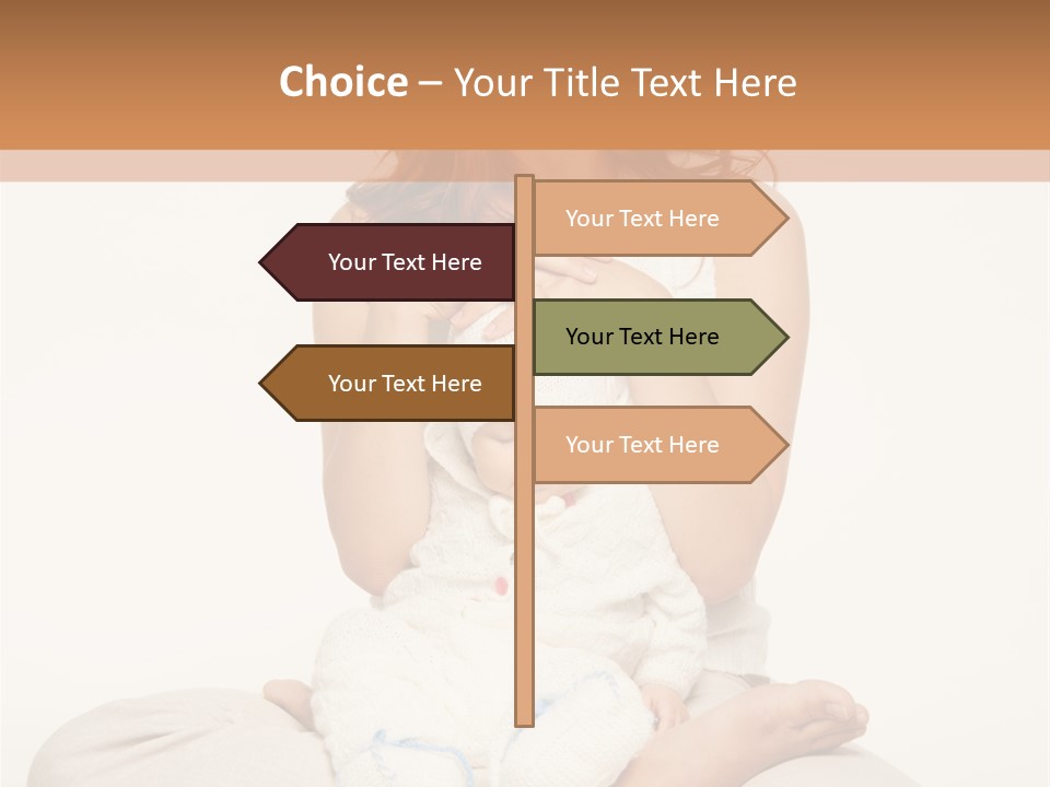 Adorable Mother Yoga PowerPoint Template