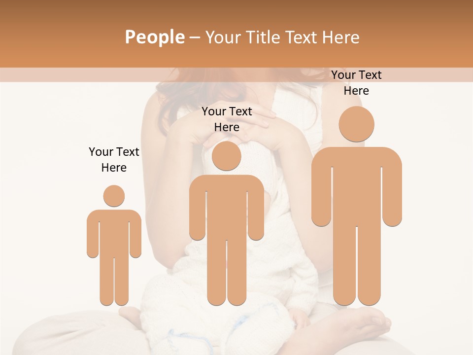 Adorable Mother Yoga PowerPoint Template