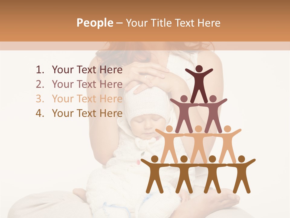 Adorable Mother Yoga PowerPoint Template