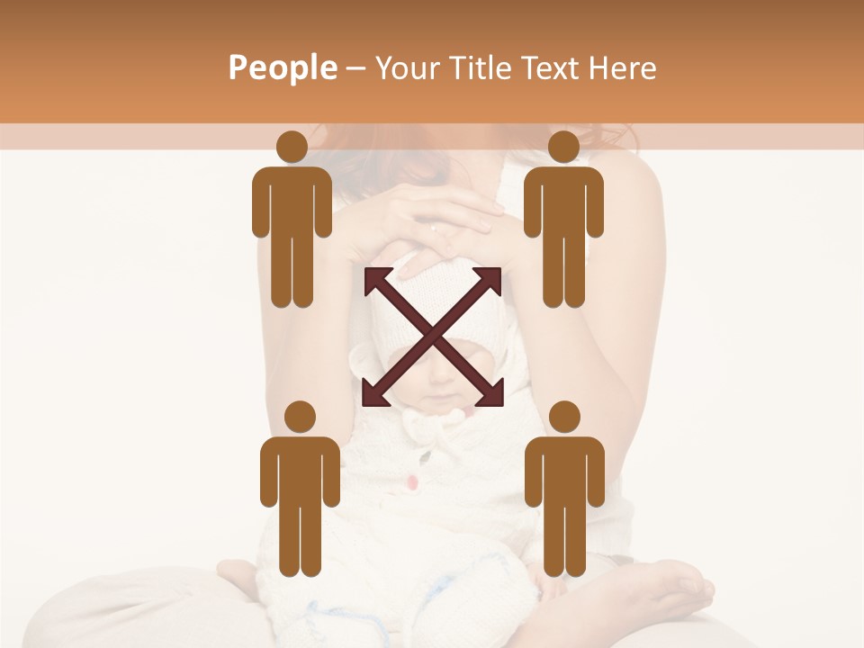 Adorable Mother Yoga PowerPoint Template