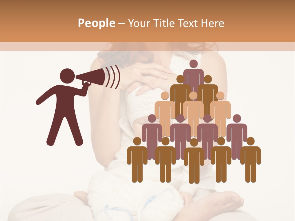 Adorable Mother Yoga PowerPoint Template