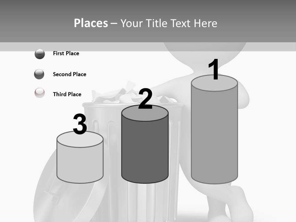 Utilize Garbage Basket PowerPoint Template
