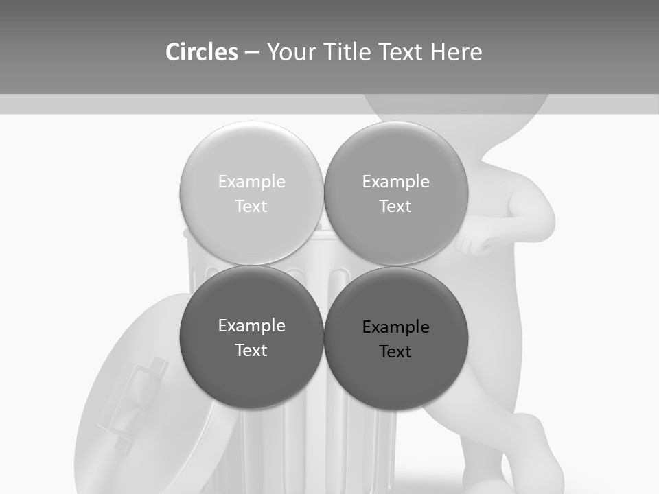 Utilize Garbage Basket PowerPoint Template
