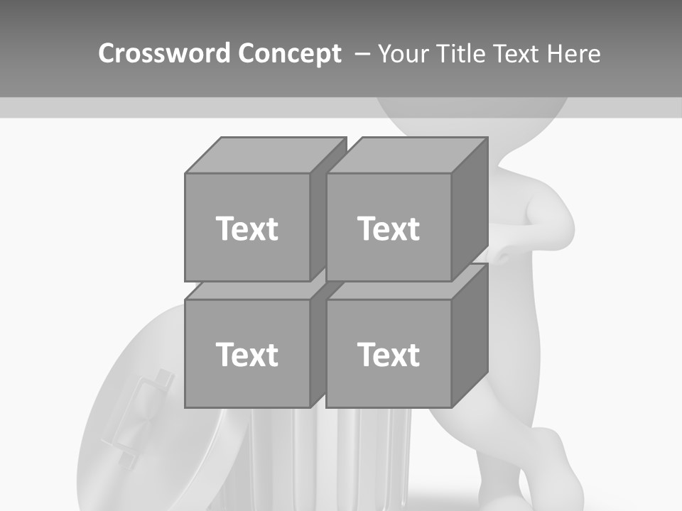 Utilize Garbage Basket PowerPoint Template