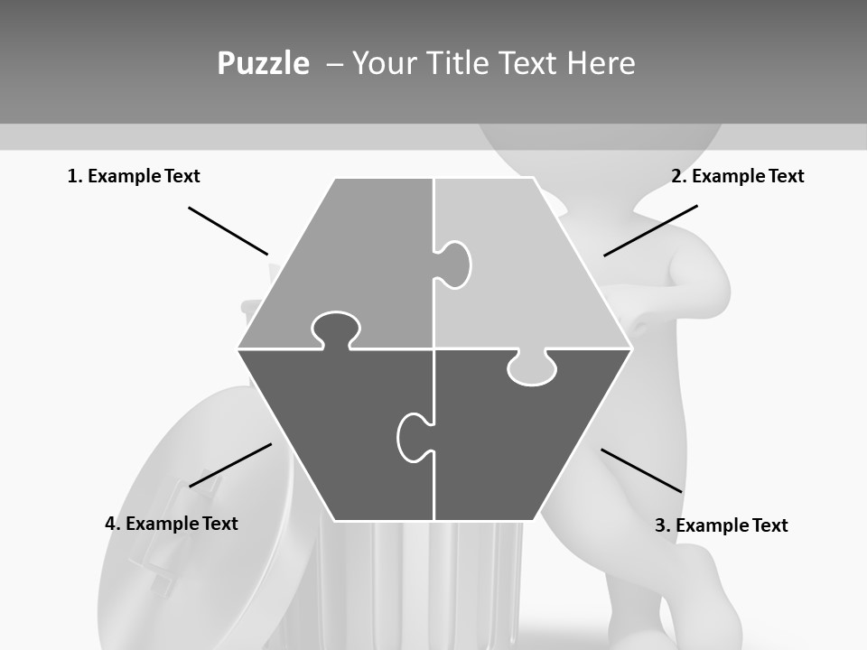 Utilize Garbage Basket PowerPoint Template