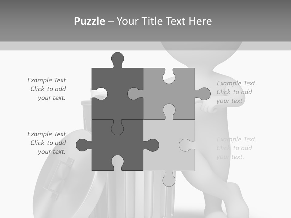 Utilize Garbage Basket PowerPoint Template