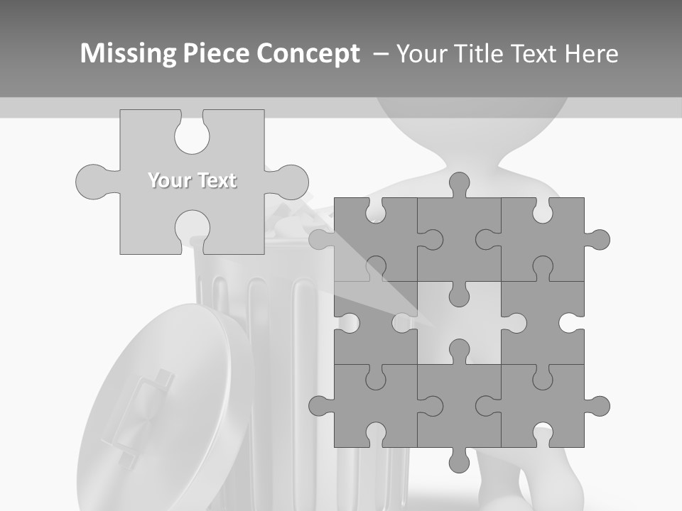 Utilize Garbage Basket PowerPoint Template