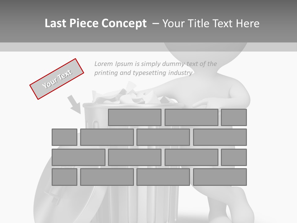 Utilize Garbage Basket PowerPoint Template