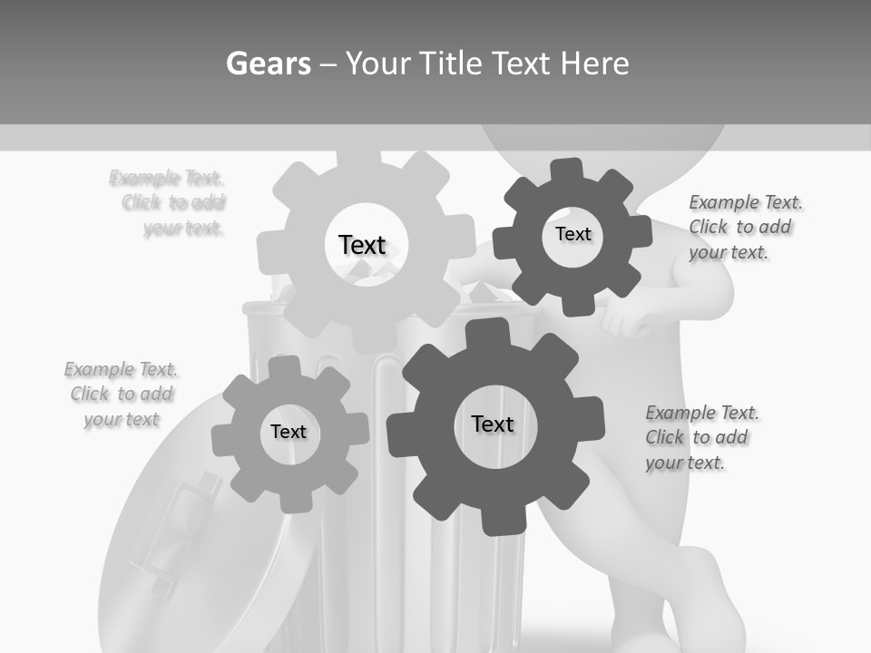 Utilize Garbage Basket PowerPoint Template