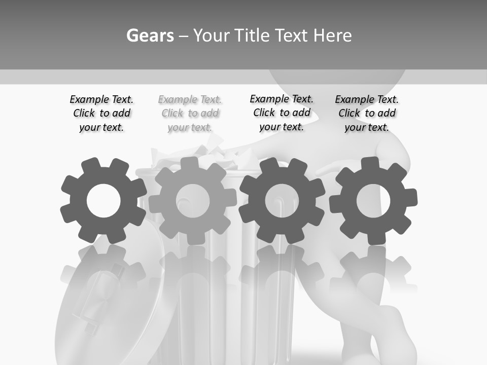 Utilize Garbage Basket PowerPoint Template