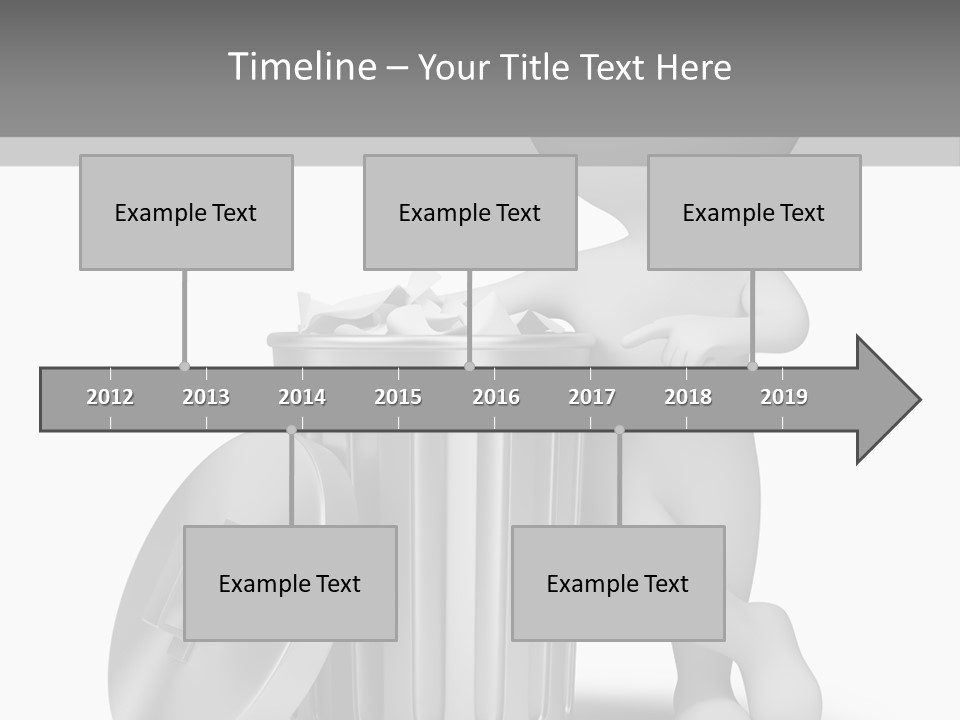 Utilize Garbage Basket PowerPoint Template
