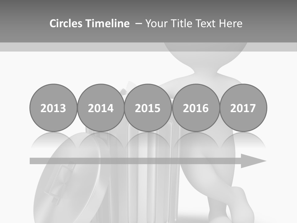 Utilize Garbage Basket PowerPoint Template