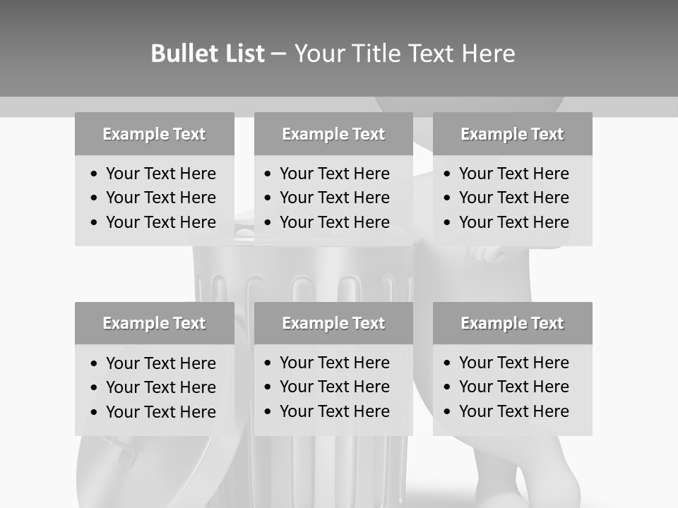 Utilize Garbage Basket PowerPoint Template