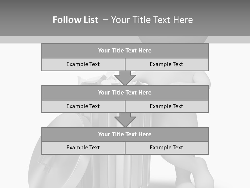 Utilize Garbage Basket PowerPoint Template