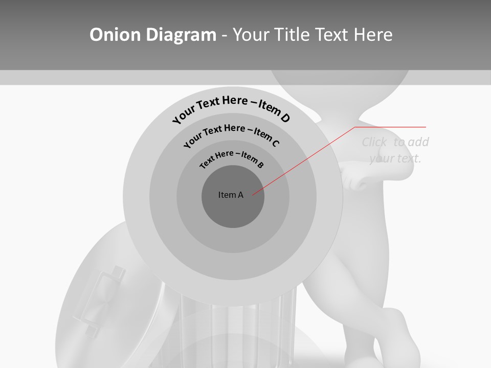 Utilize Garbage Basket PowerPoint Template