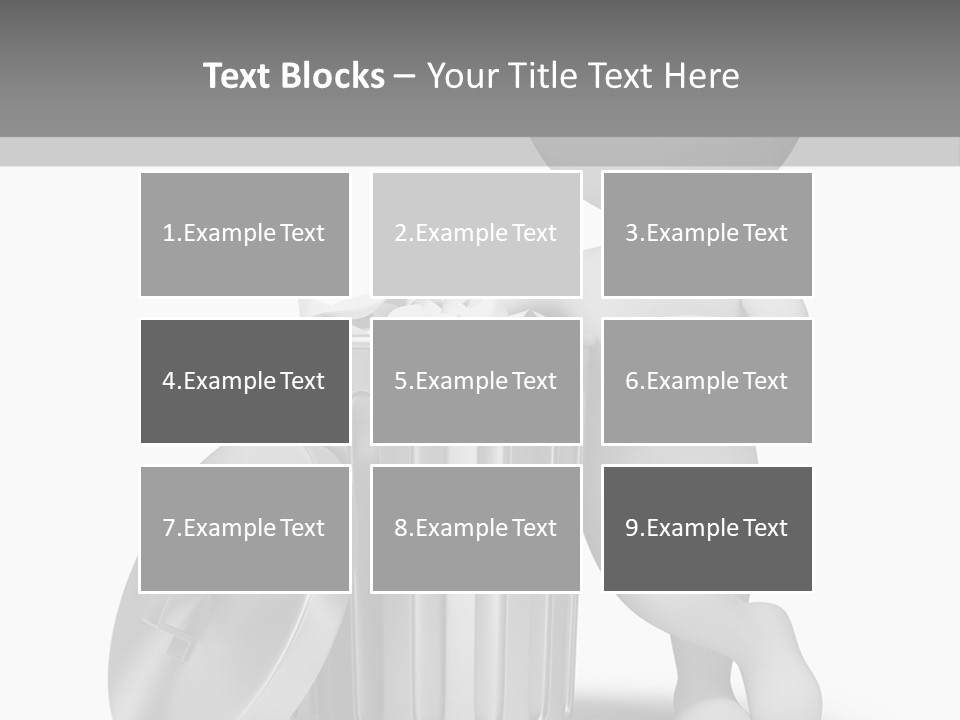 Utilize Garbage Basket PowerPoint Template