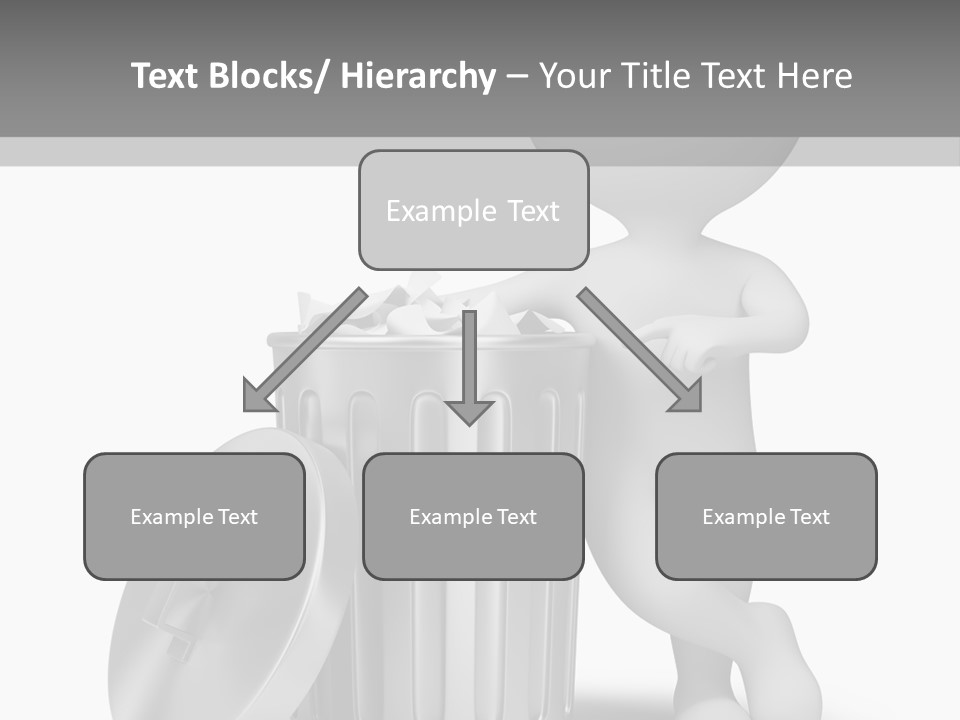Utilize Garbage Basket PowerPoint Template