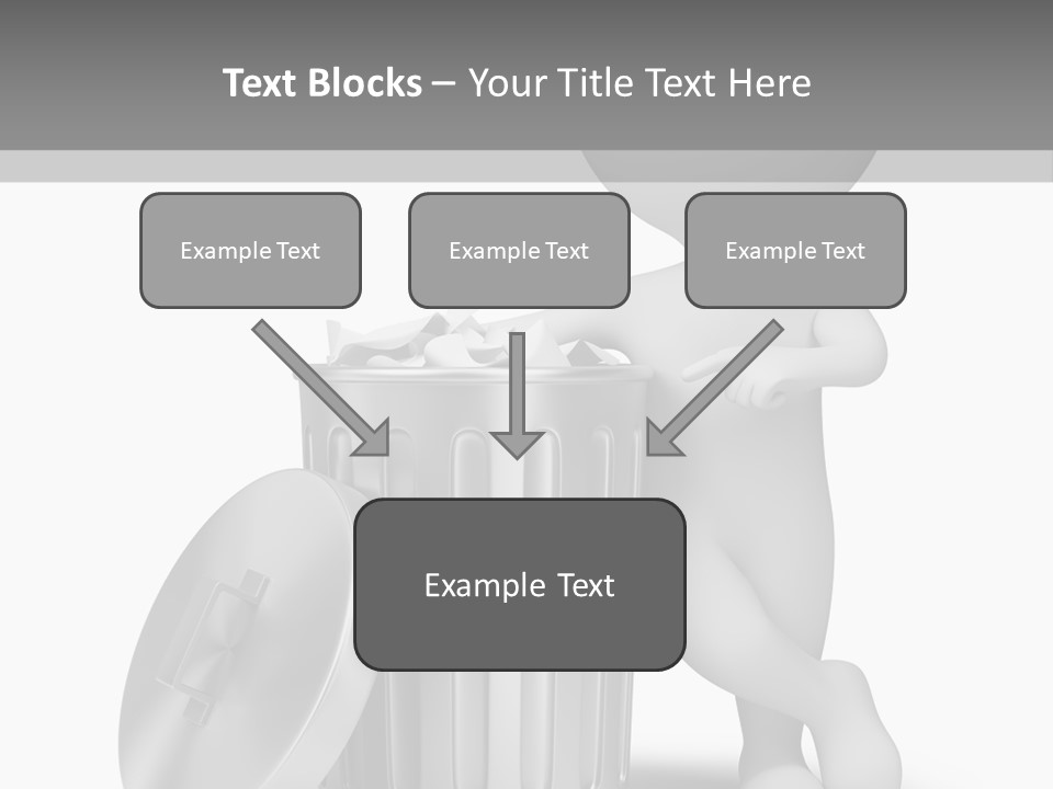 Utilize Garbage Basket PowerPoint Template