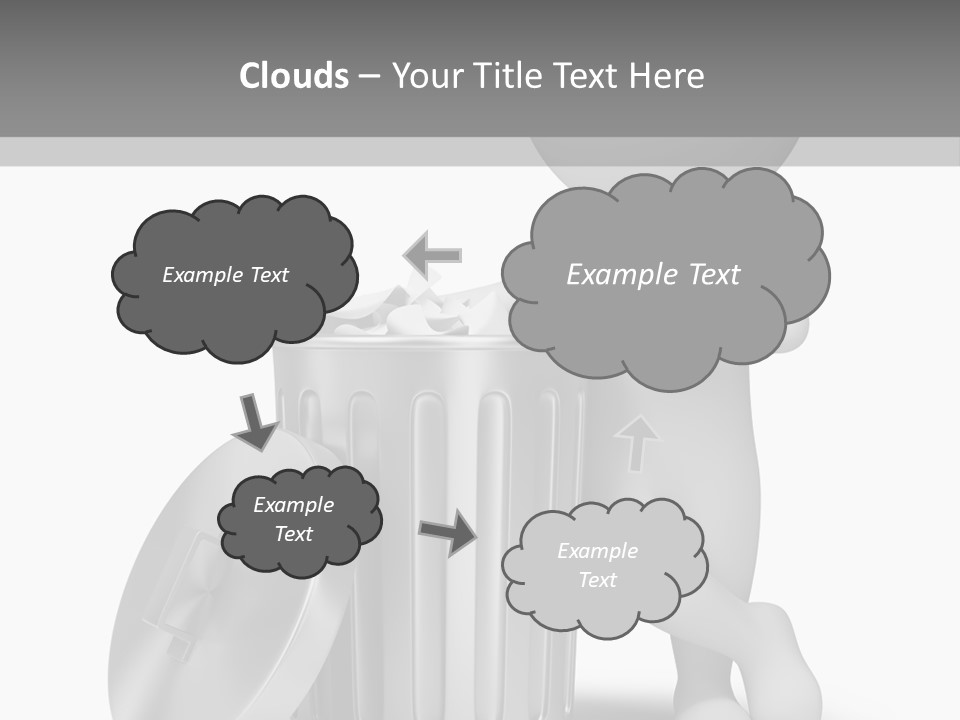 Utilize Garbage Basket PowerPoint Template