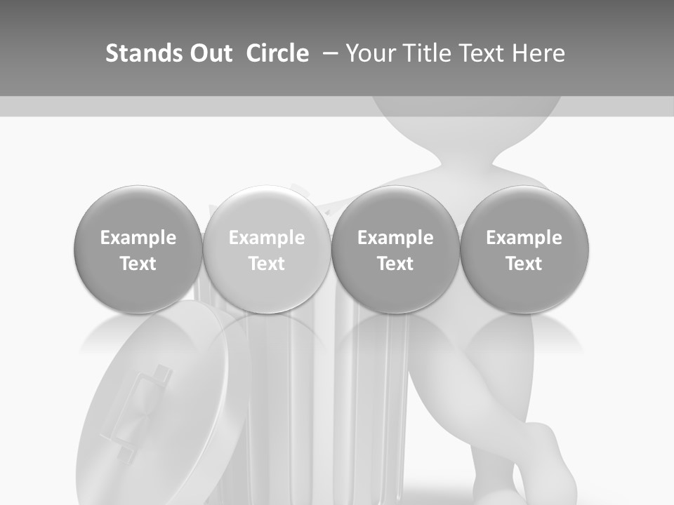 Utilize Garbage Basket PowerPoint Template