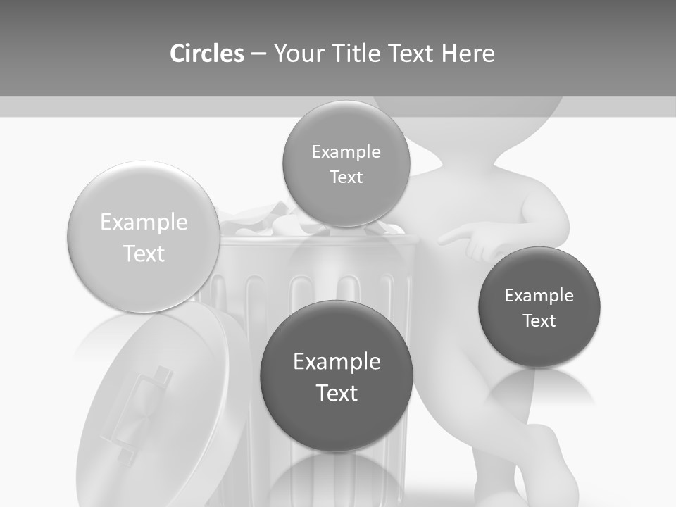 Utilize Garbage Basket PowerPoint Template