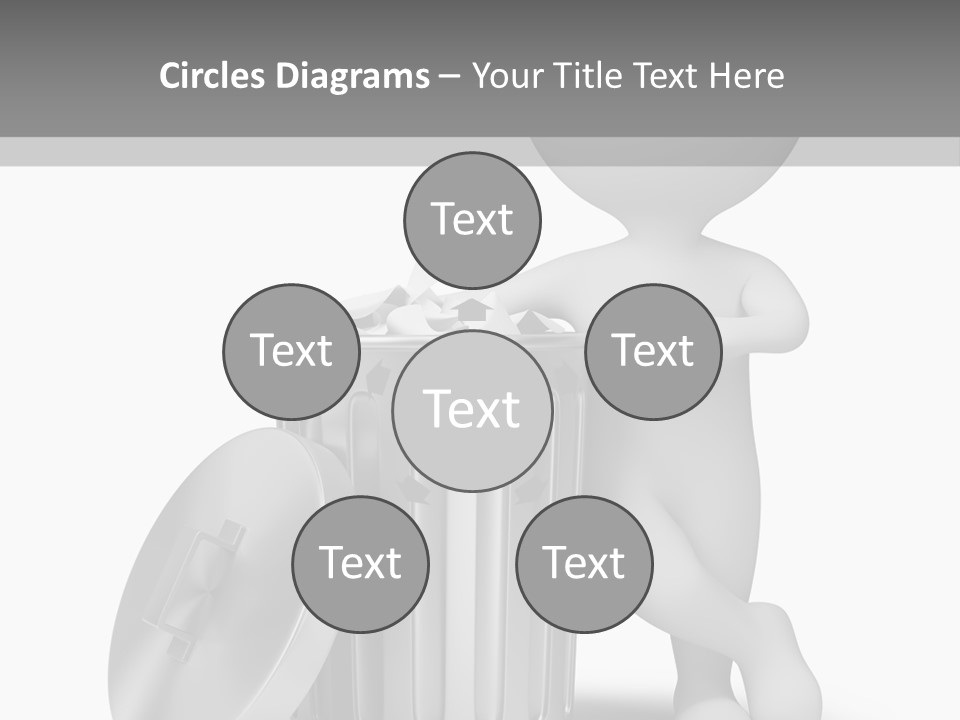 Utilize Garbage Basket PowerPoint Template