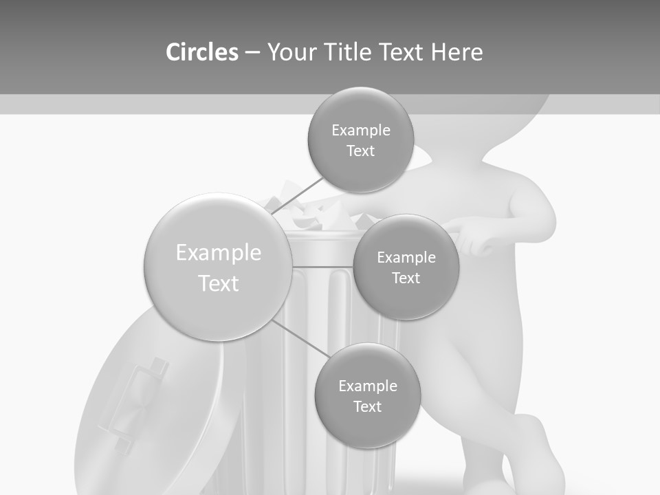 Utilize Garbage Basket PowerPoint Template